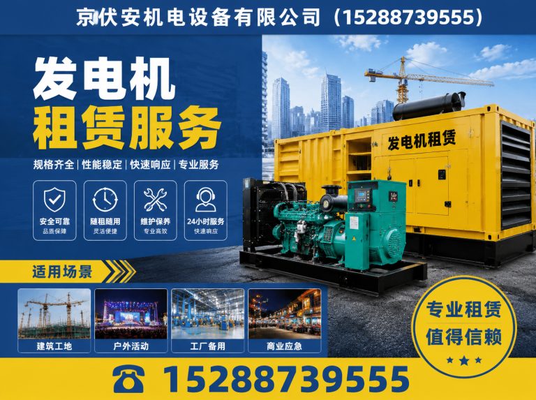 铜仁应急发电机出租展示图