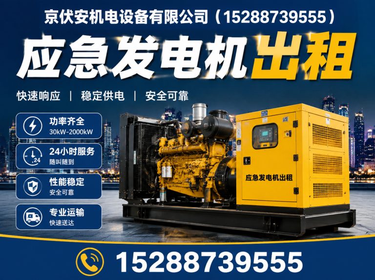 铜仁发电机租赁展示图
